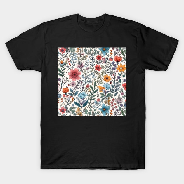 Coastal garden by day T-Shirt by hamptonstyle